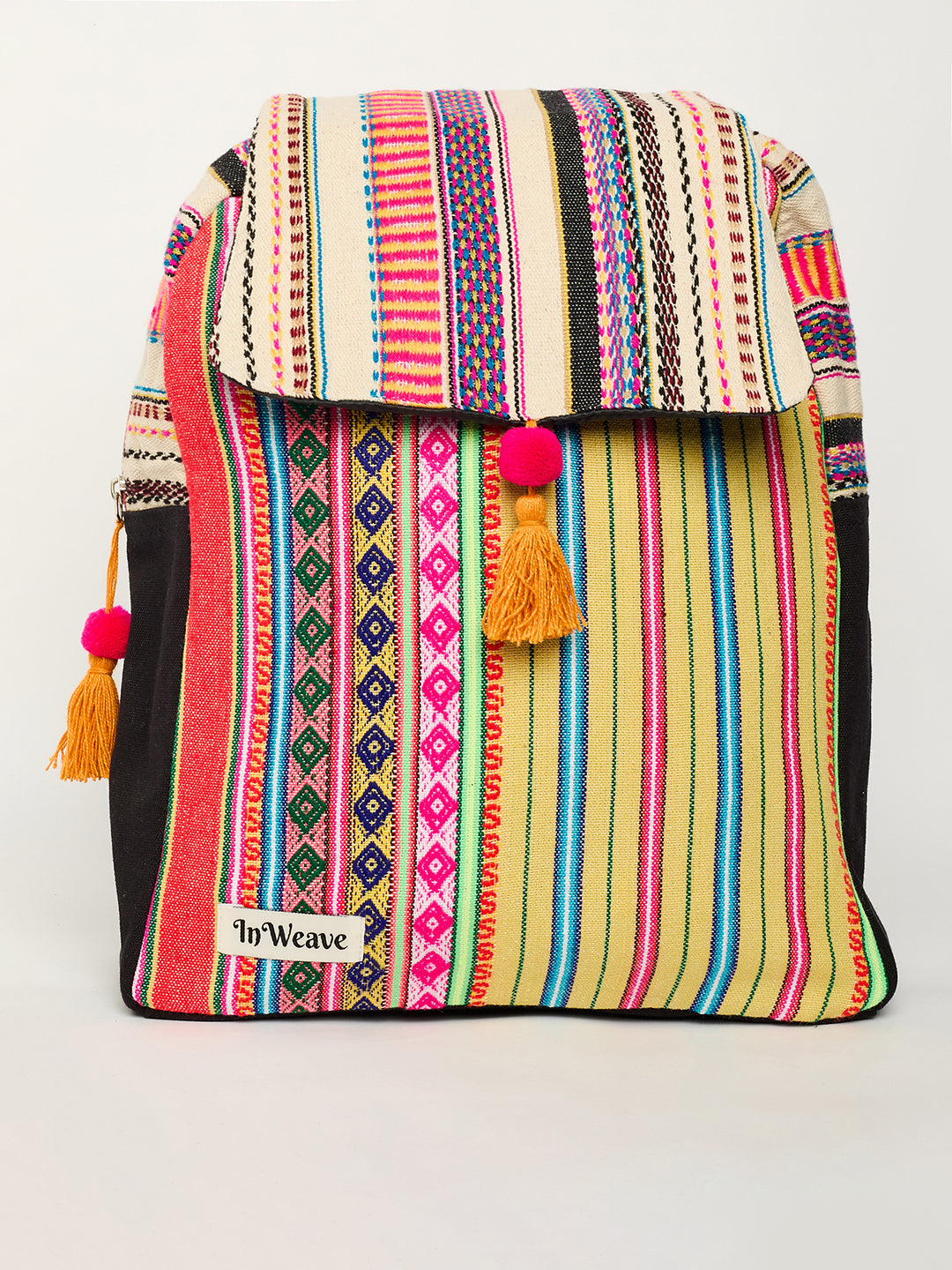 Brick Stripe Flap Bagpack