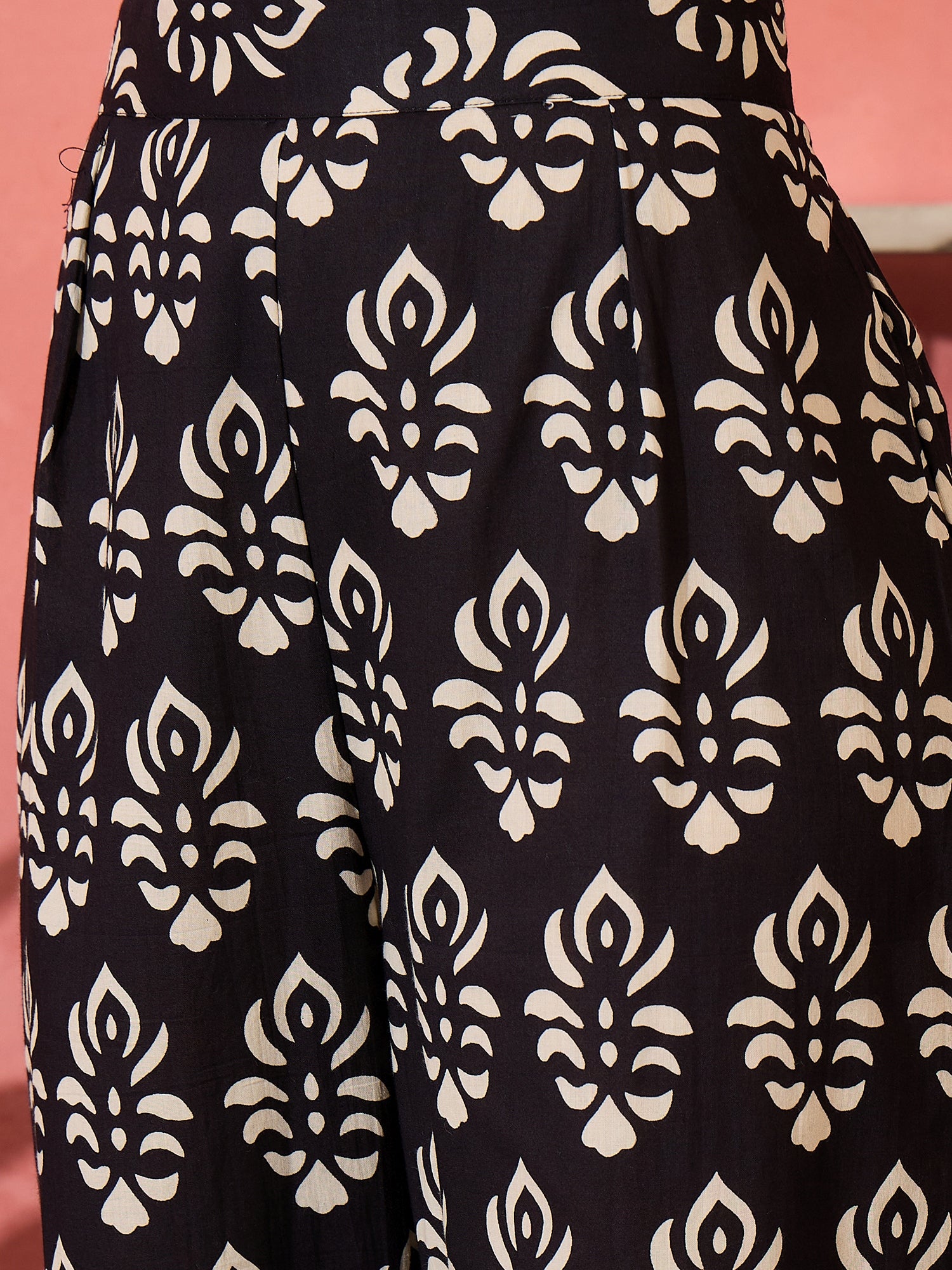 Black White Block Print Coord Set