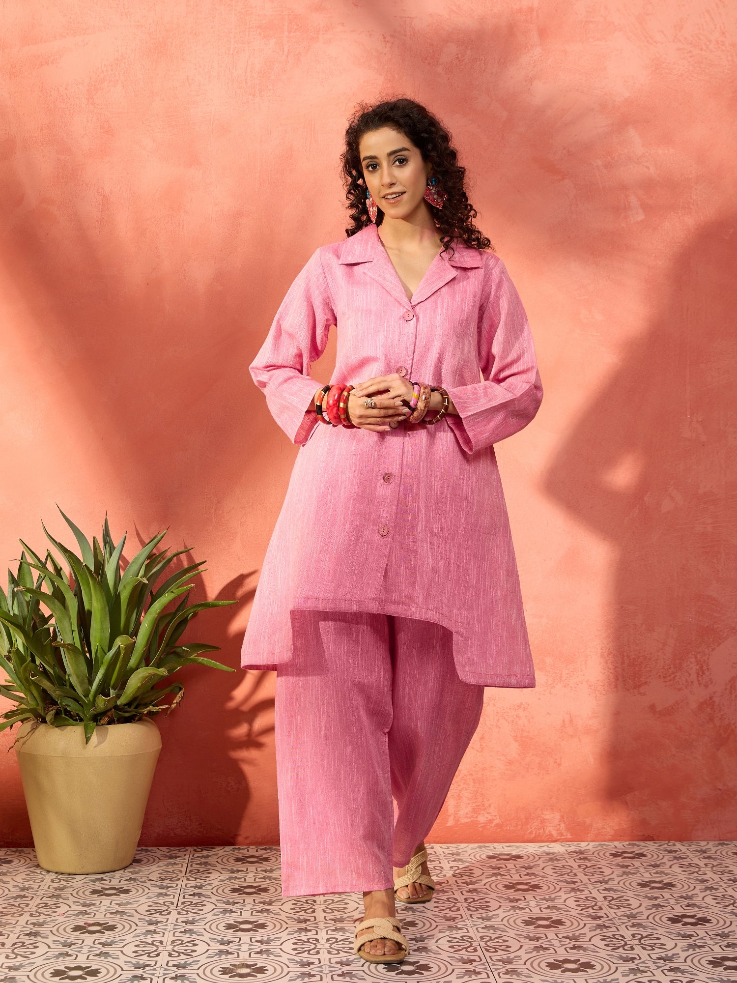 Sweet Pink Handloom Set