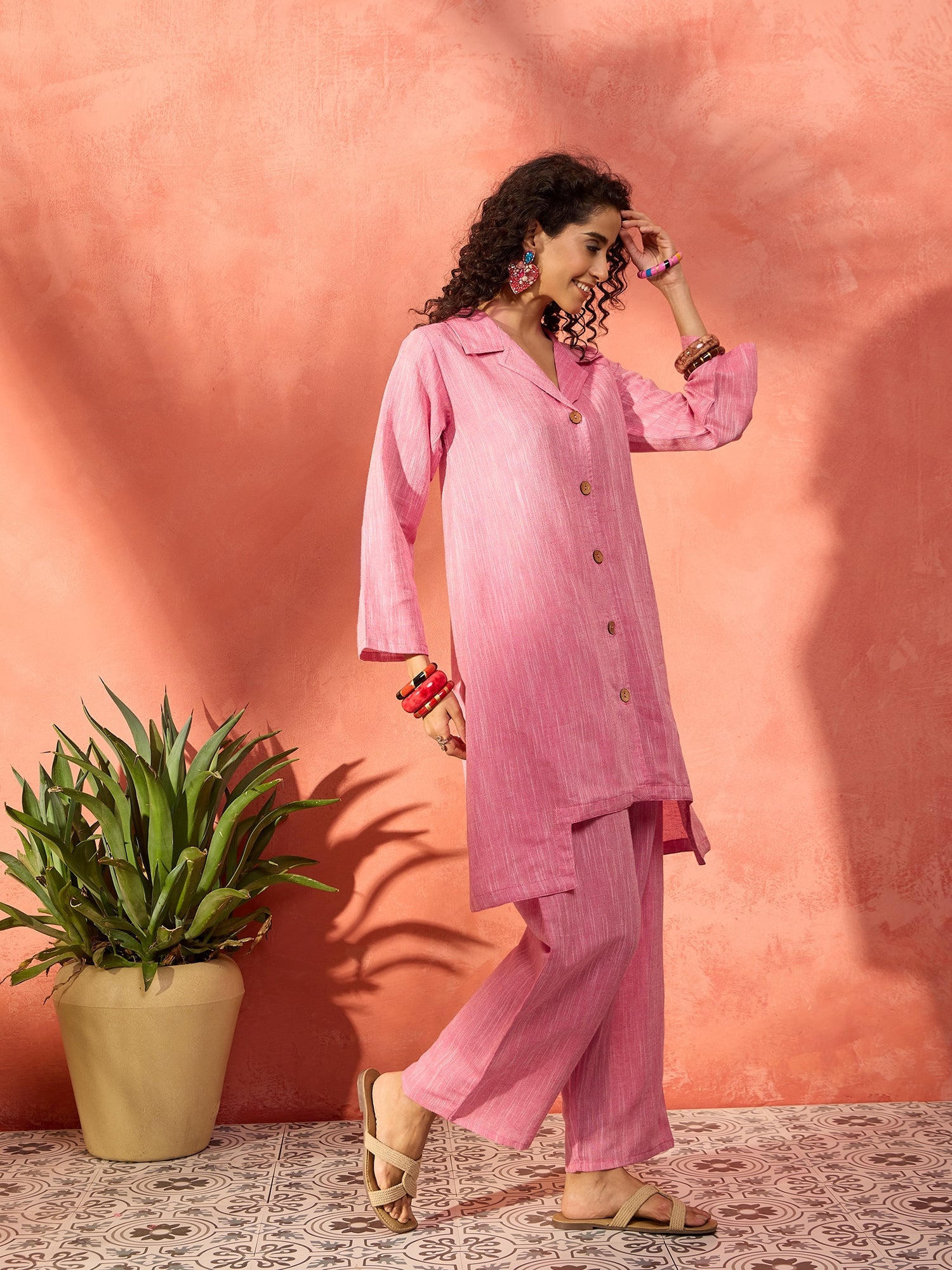 Sweet Pink Handloom Set