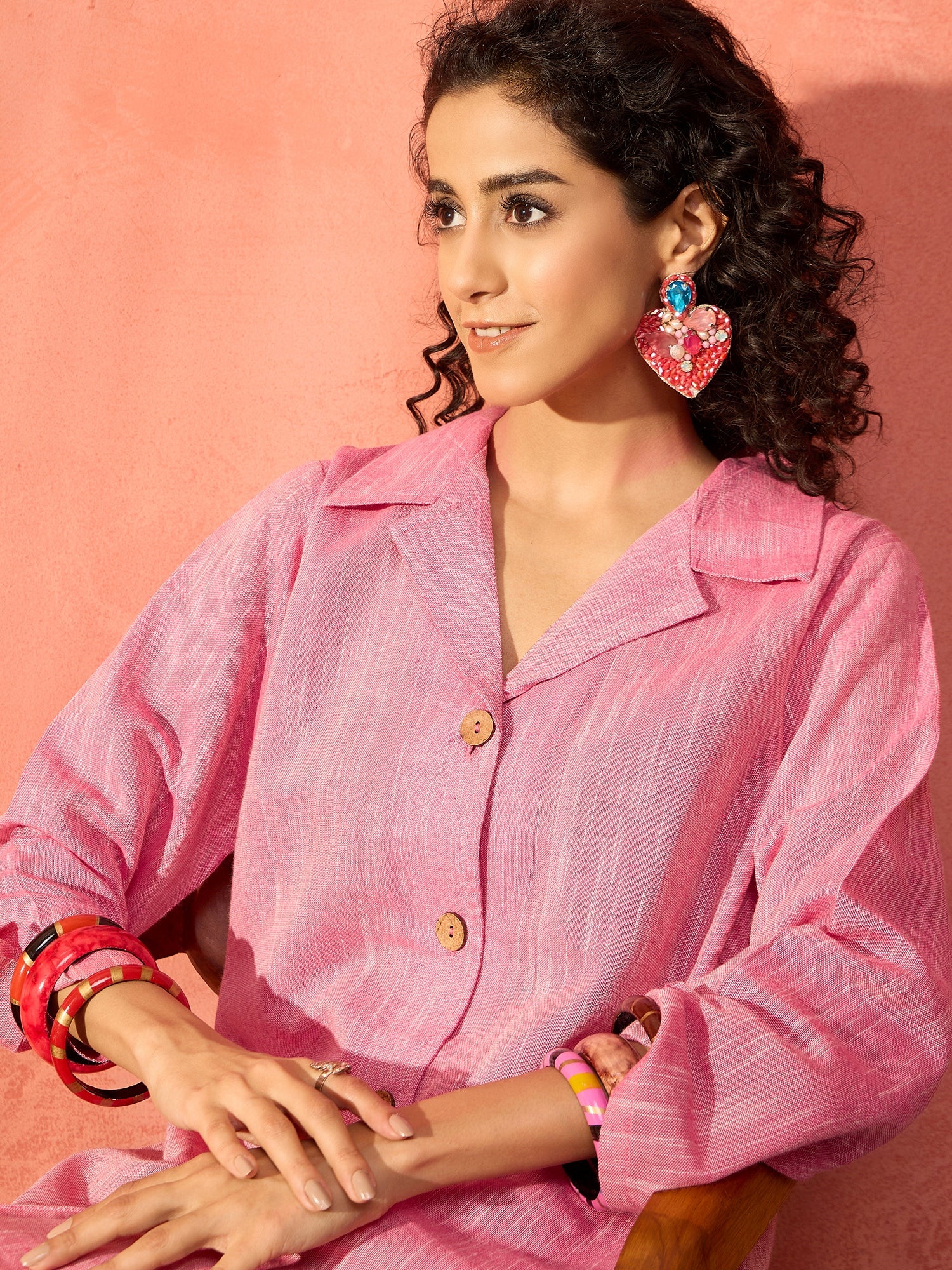 Sweet Pink Handloom Set