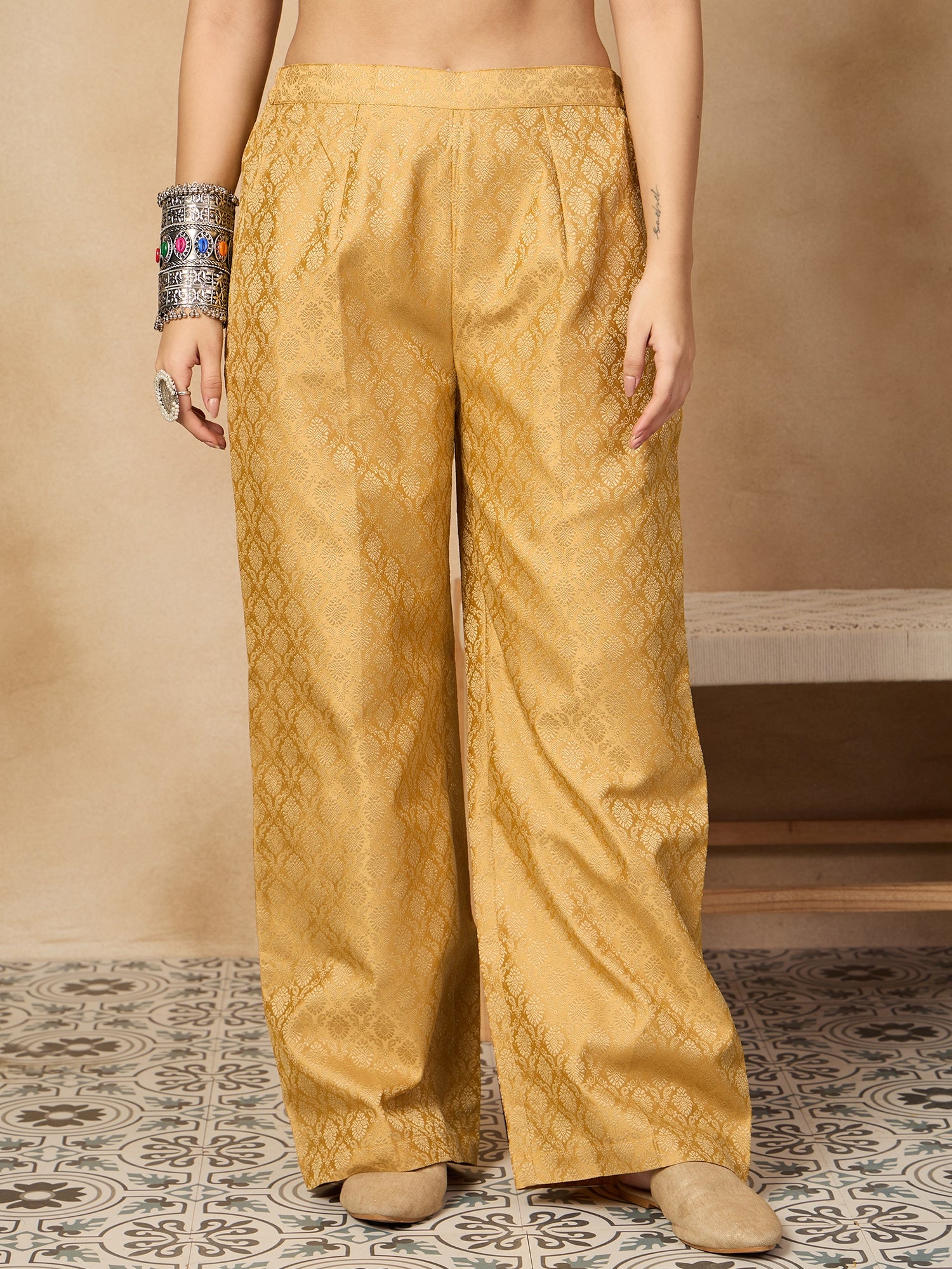 Golden Brocade Pant