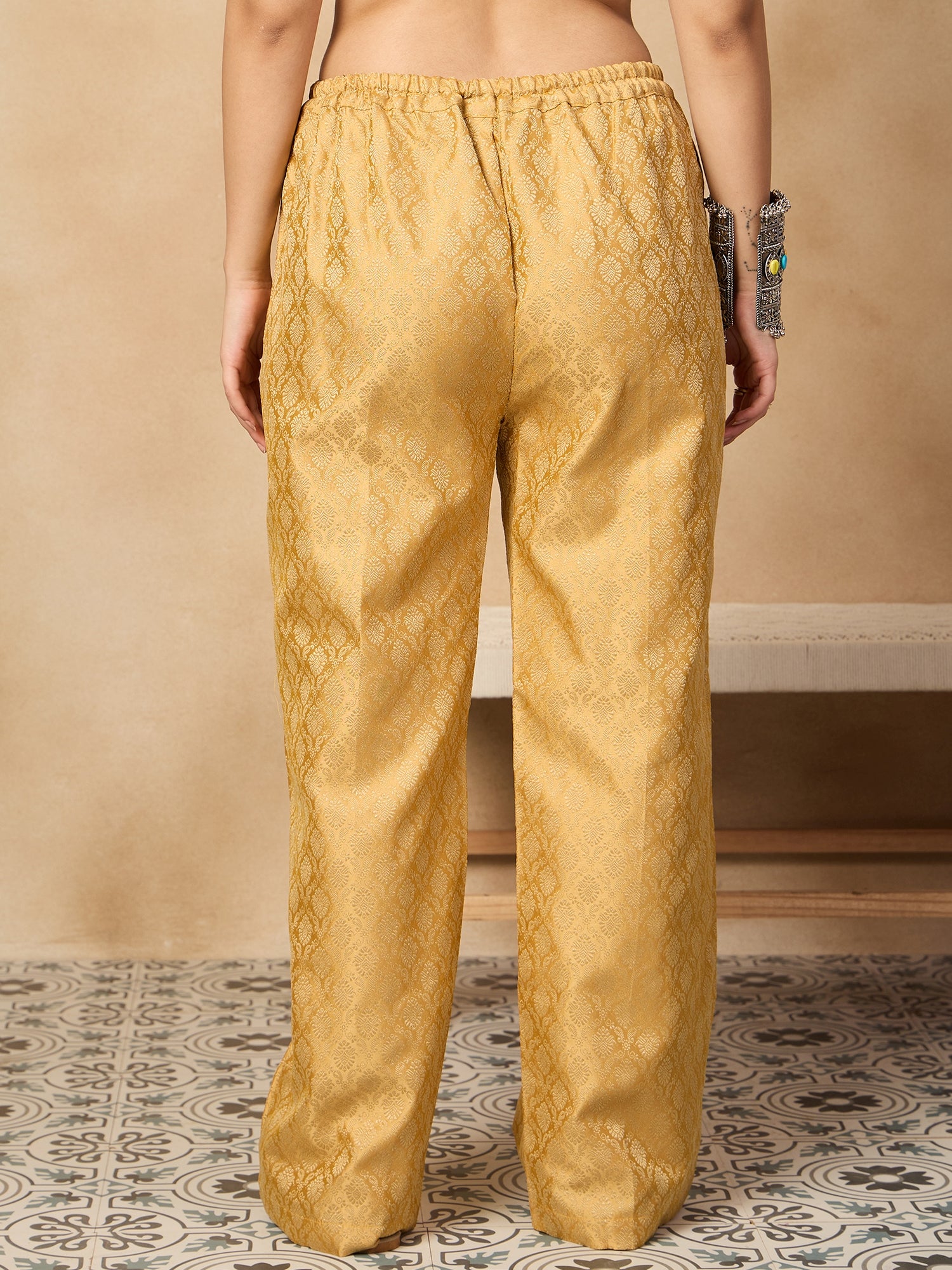 Golden Brocade Pant