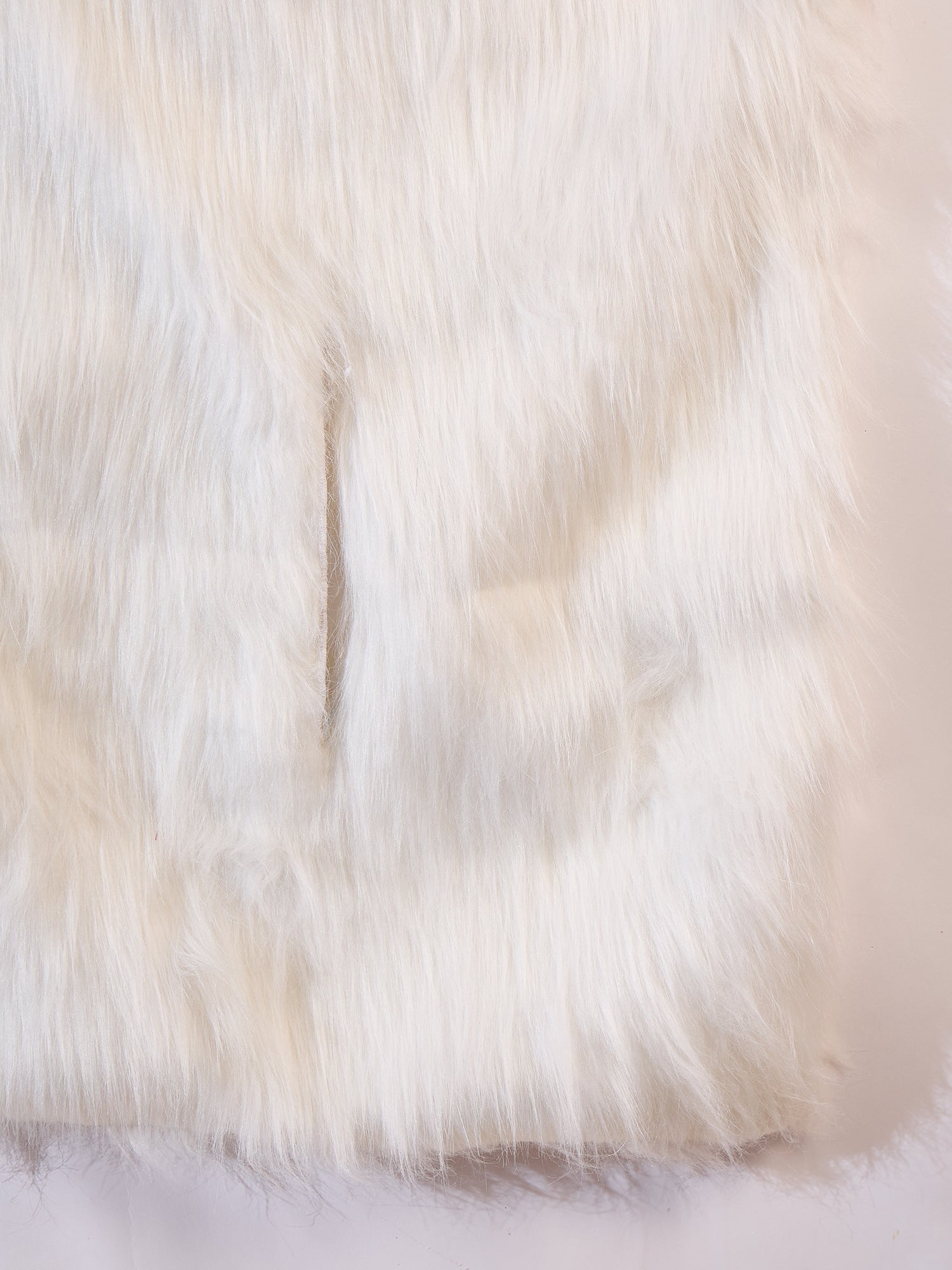 Pure White Faux Fur Cape