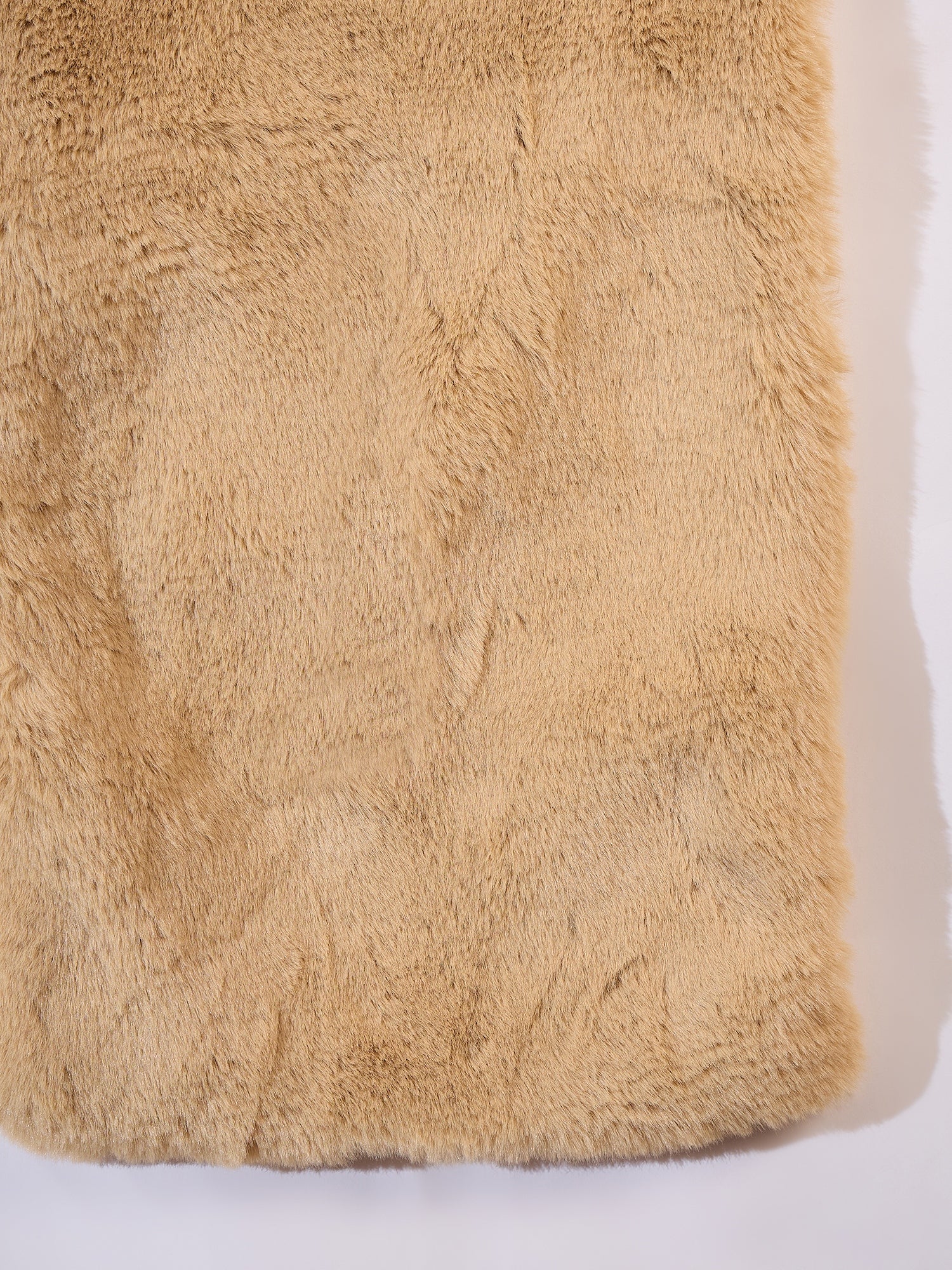 Beige Rabit Fur Cape