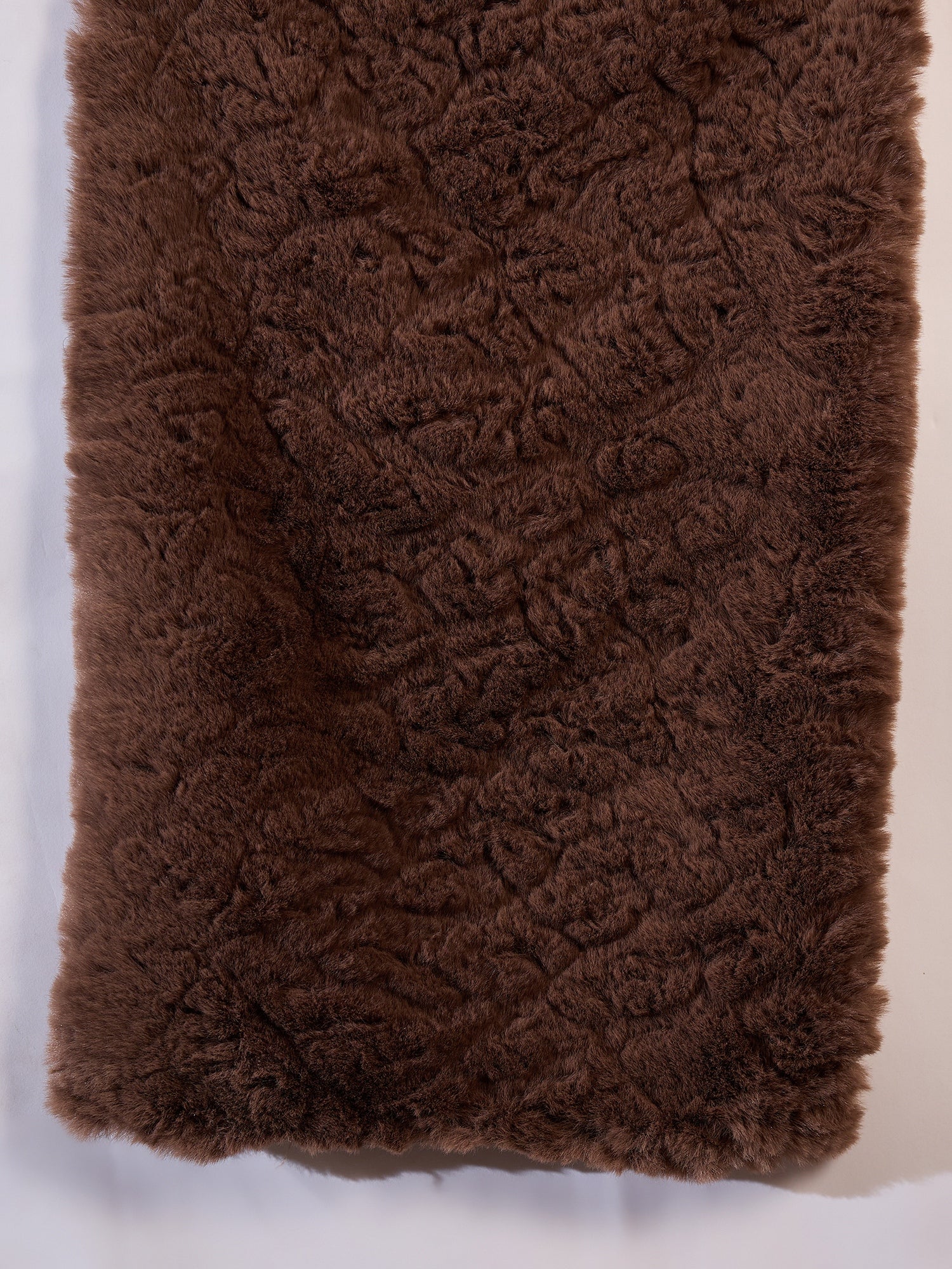 Dull Brown Rabbit Fur Cape