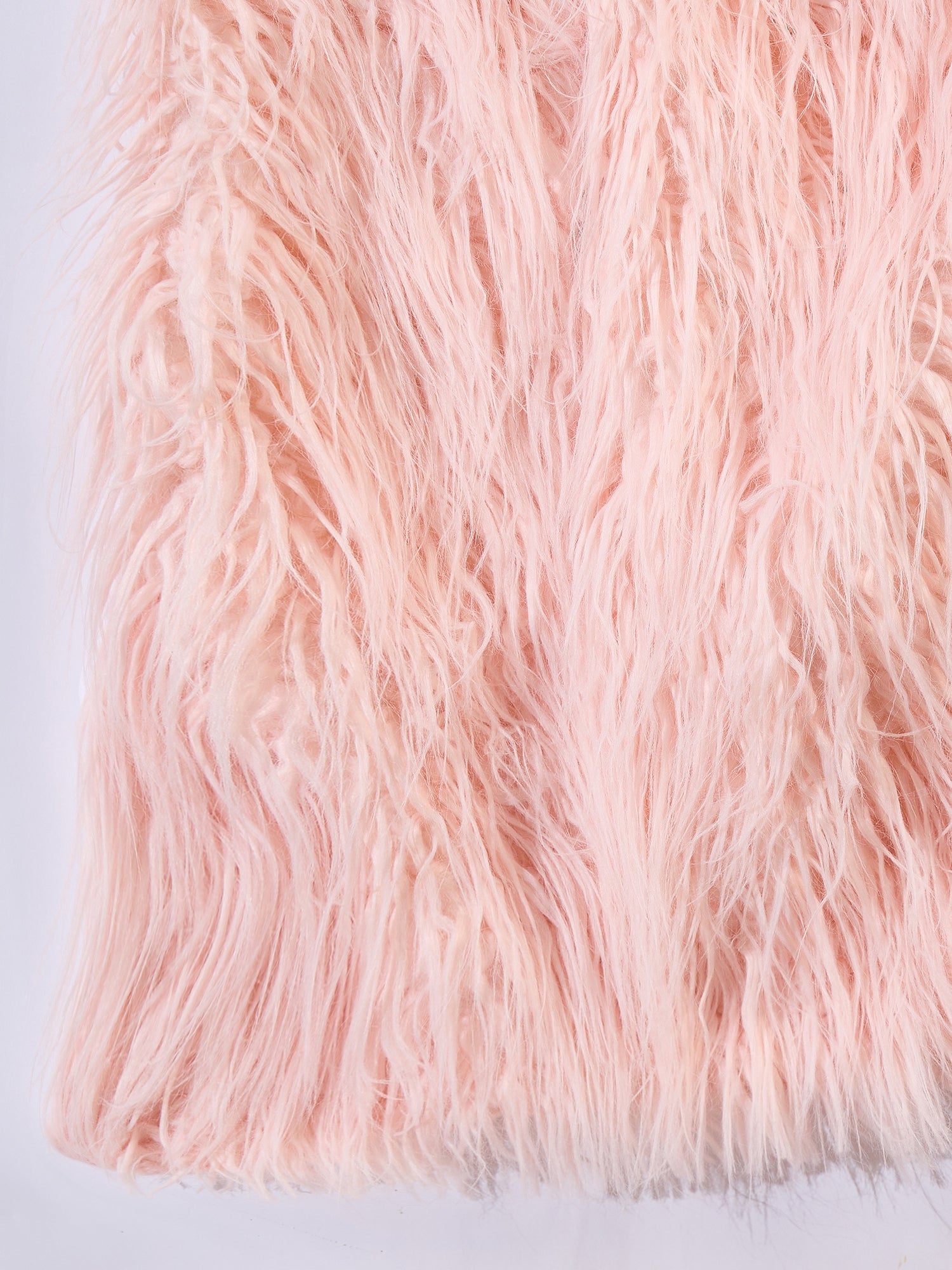 Pastel Peach Thread Fur Cape