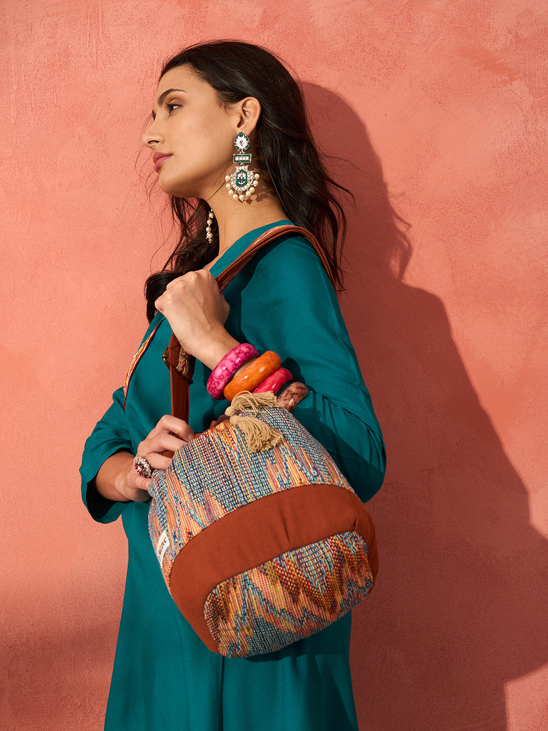 Ikat Fusion Handbag