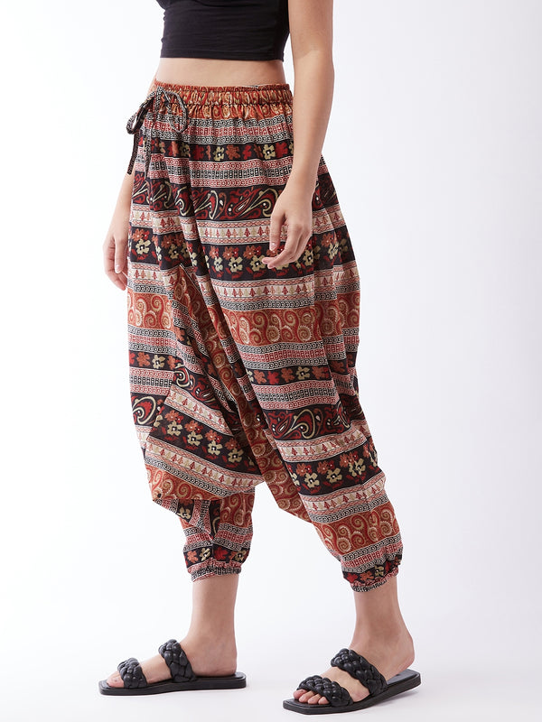 Multicolour Harem Pant For Teens - InWeave